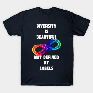 Autism Awareness Diversity No Labels T-Shirt